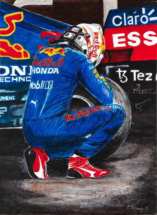 Between Laps - print on canvas