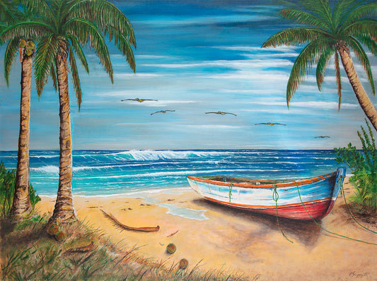 Island Serenity - print on canvas