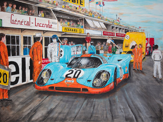 The Gulf Porsche 917 – Le Mans – Original Artwork