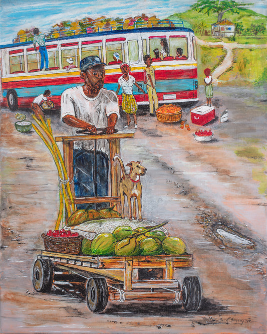 “Push Kart” – print on canvas