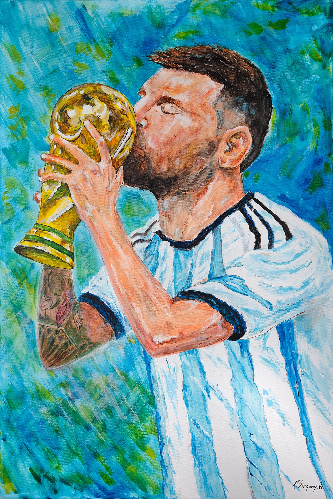 Kiss of Glory - Print on Canvas