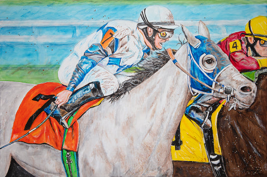 By a Neck - Print on Canvas