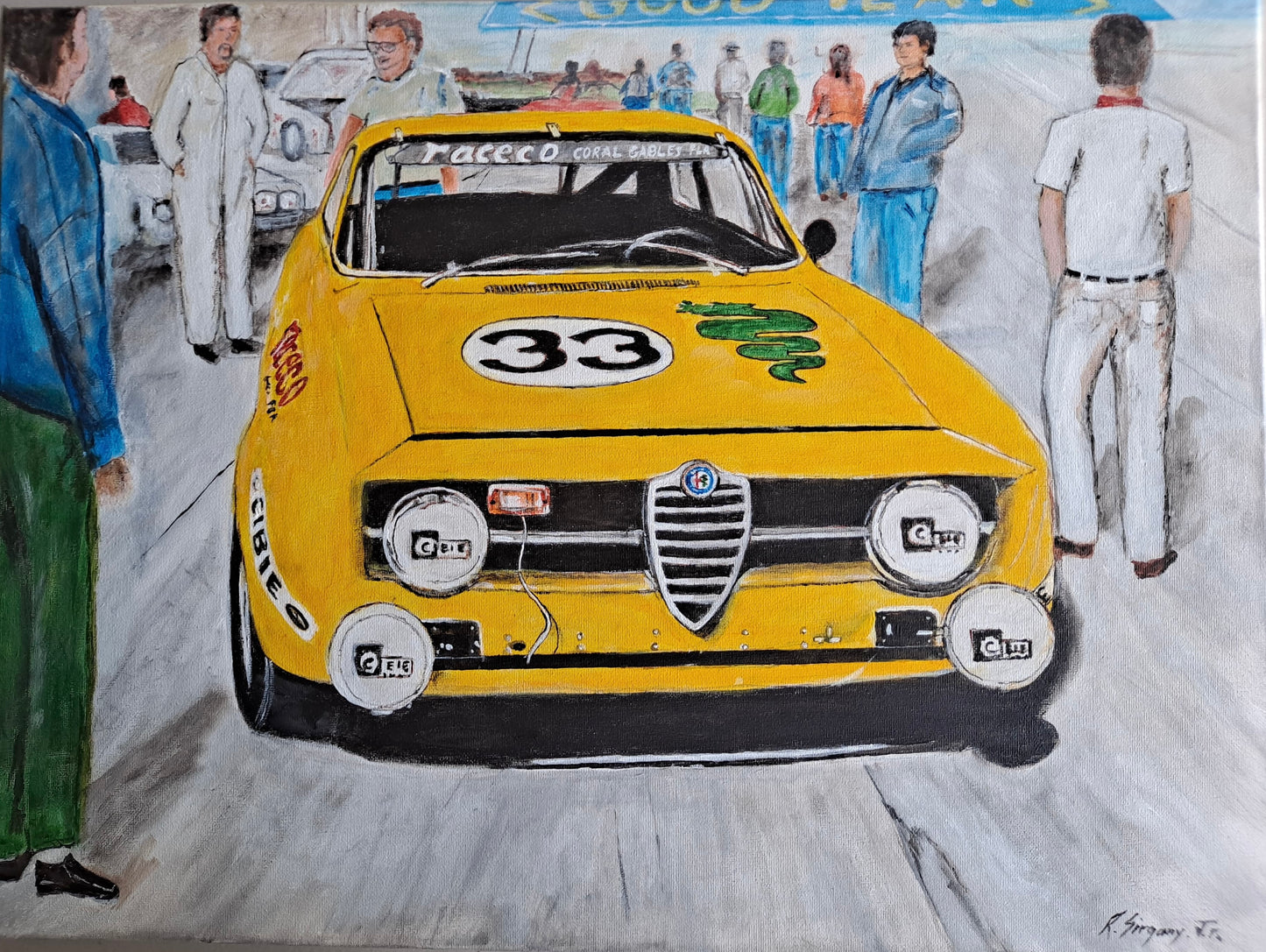 Alfa Romeo - Raceco Days - Original Artwork