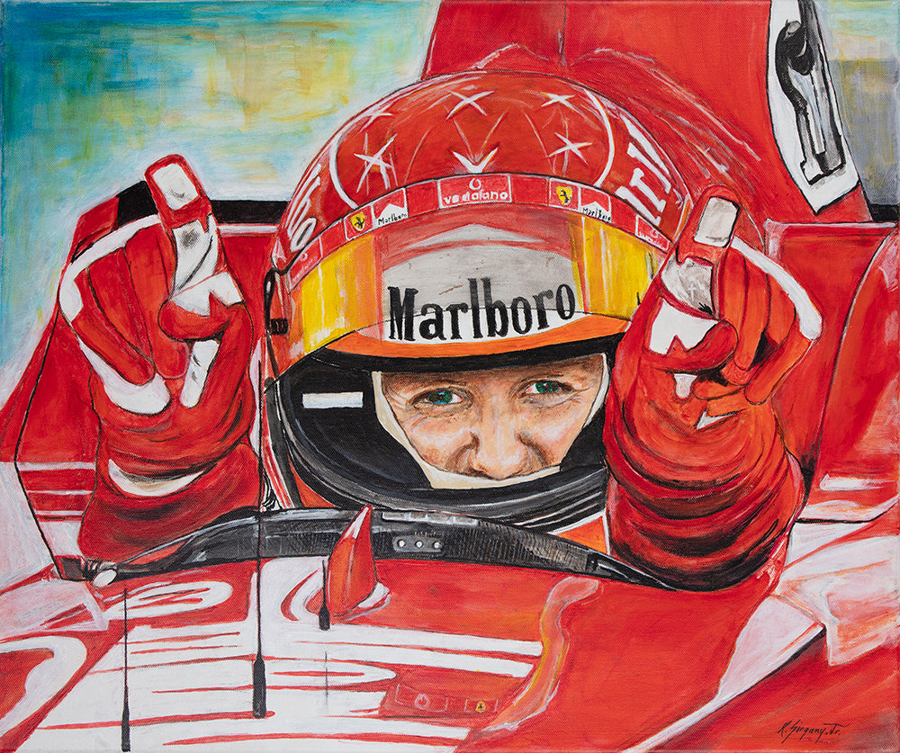 Through the Visor - print on canvas